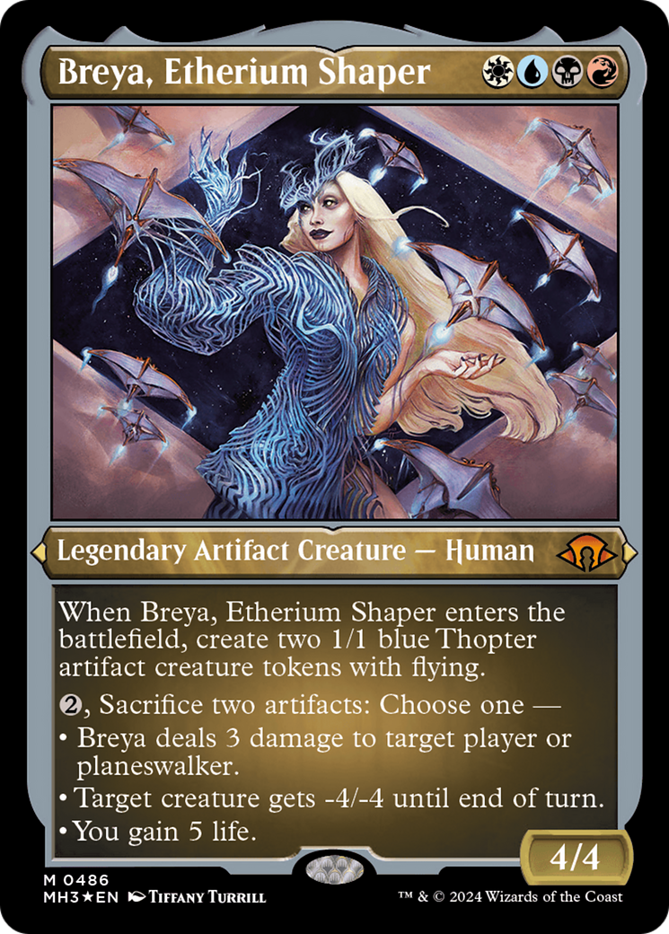 Breya, Etherium Shaper (Foil Etched) (486) [Modern Horizons 3] foil - Deck Out Gaming