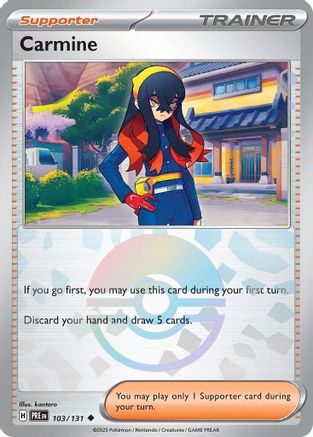 Carmine (Poke Ball Pattern) (103) [SV: Prismatic Evolutions] Holofoil - Deck Out Gaming