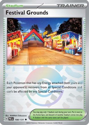 Festival Grounds (Poke Ball Pattern) (108) [SV: Prismatic Evolutions] Holofoil - Deck Out Gaming