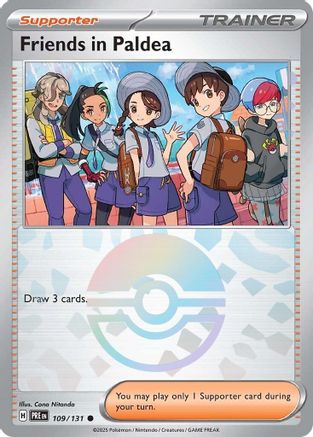 Friends in Paldea - 109/131 (Poke Ball Pattern) (109) [SV: Prismatic Evolutions] Holofoil - Deck Out Gaming