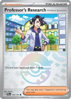 Professor's Research [Professor Sycamore] (Poke Ball Pattern) (125) [SV: Prismatic Evolutions] Holofoil - Deck Out Gaming
