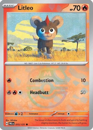 Litleo (Master Ball Pattern) (15) [SV: Prismatic Evolutions] Holofoil - Deck Out Gaming