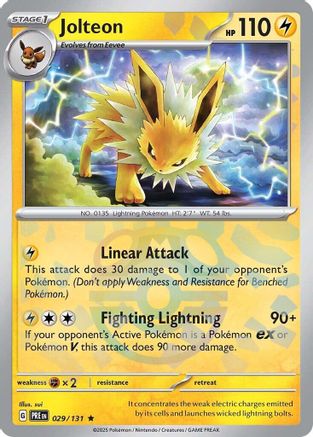 Jolteon (Master Ball Pattern) (29) [SV: Prismatic Evolutions] Holofoil - Deck Out Gaming