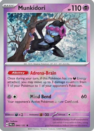 Munkidori (Master Ball Pattern) (44) [SV: Prismatic Evolutions] Holofoil - Deck Out Gaming