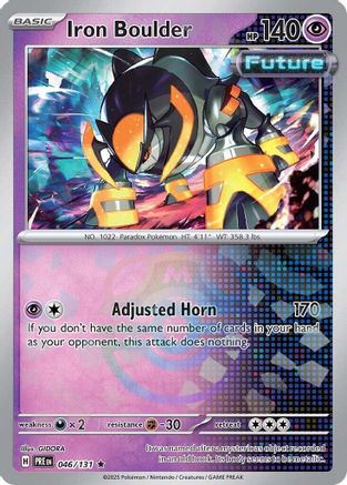 Iron Boulder (Master Ball Pattern) (46) [SV: Prismatic Evolutions] Holofoil - Deck Out Gaming