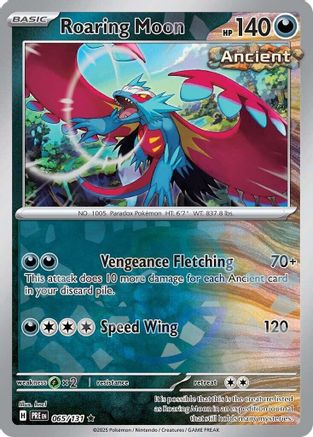 Roaring Moon (Master Ball Pattern) (65) [SV: Prismatic Evolutions] Holofoil - Deck Out Gaming