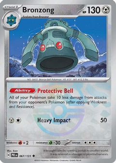 Bronzong (Master Ball Pattern) (67) [SV: Prismatic Evolutions] Holofoil - Deck Out Gaming