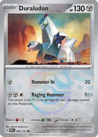 Duraludon (Master Ball Pattern) (69) [SV: Prismatic Evolutions] Holofoil - Deck Out Gaming
