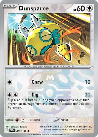 Dunsparce (Master Ball Pattern) (79) [SV: Prismatic Evolutions] Holofoil - Deck Out Gaming