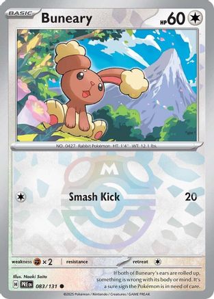 Buneary (Master Ball Pattern) (83) [SV: Prismatic Evolutions] Holofoil - Deck Out Gaming