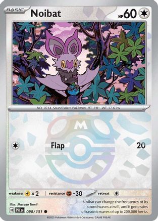 Noibat (Master Ball Pattern) (90) [SV: Prismatic Evolutions] Holofoil - Deck Out Gaming