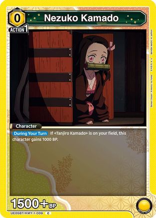 Nezuko Kamado (009) (Box Topper Foil) (UE05BT/KMY-1-009) [Demon Slayer: Kimetsu no Yaiba] Foil - Deck Out Gaming