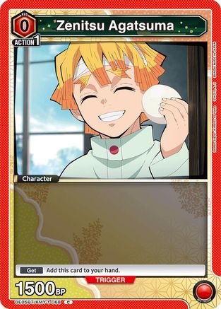 Zenitsu Agatsuma (068) (Box Topper Foil) (UE05BT/KMY-1-068) [Demon Slayer: Kimetsu no Yaiba] Foil - Deck Out Gaming