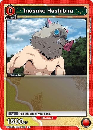 Inosuke Hashibira (076) (Box Topper Foil) (UE05BT/KMY-1-076) [Demon Slayer: Kimetsu no Yaiba] Foil - Deck Out Gaming