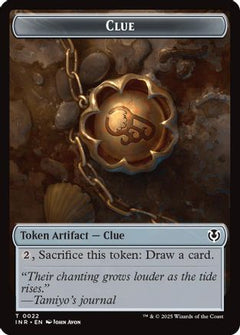 Clue // Eldrazi Horror Double-Sided Token (22) [Innistrad Remastered] foil - Deck Out Gaming