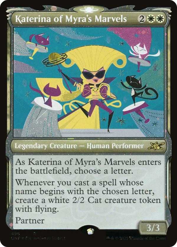Katerina of Myra's Marvels (Showcase) (Galaxy Foil) (496) [Unfinity] foil - Deck Out Gaming