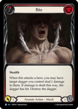 Bite (Red) (HNT017) [The Hunted] - Deck Out Gaming