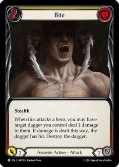 Bite (Yellow) (HNT018) [The Hunted] Rainbow Foil - Deck Out Gaming