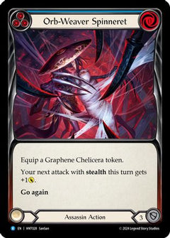 Orb-Weaver Spinneret (Blue) (HNT028) [The Hunted] Rainbow Foil - Deck Out Gaming