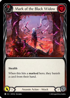 Mark of the Black Widow (Red) (HNT032) [The Hunted] Rainbow Foil - Deck Out Gaming