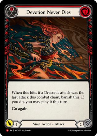 Devotion Never Dies (HNT072) [The Hunted] Rainbow Foil - Deck Out Gaming