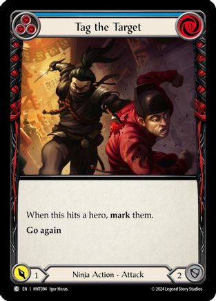 Tag the Target (Blue) (HNT094) [The Hunted] - Deck Out Gaming