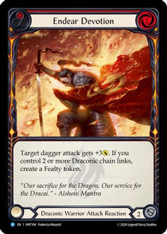 Endear Devotion (Red) (HNT104) [The Hunted] Rainbow Foil - Deck Out Gaming