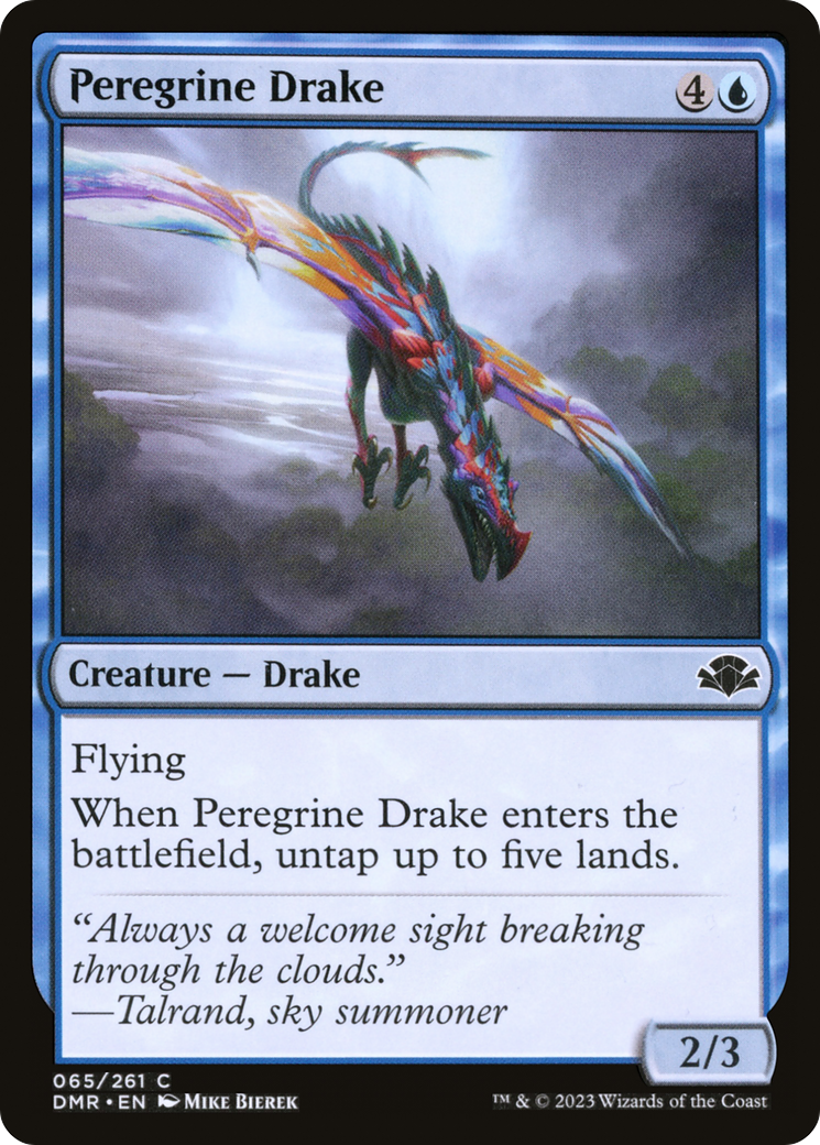 Peregrine Drake (65) [Dominaria Remastered] foil - Deck Out Gaming