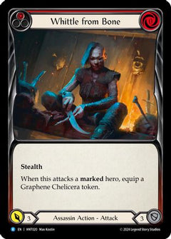 Whittle from Bone (Red) (HNT020) [The Hunted] Rainbow Foil - Deck Out Gaming