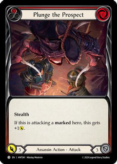 Plunge the Prospect (Red) (HNT041) [The Hunted] Rainbow Foil - Deck Out Gaming