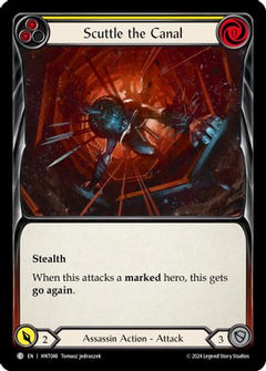 Scuttle the Canal (Yellow) (HNT048) [The Hunted] Rainbow Foil - Deck Out Gaming