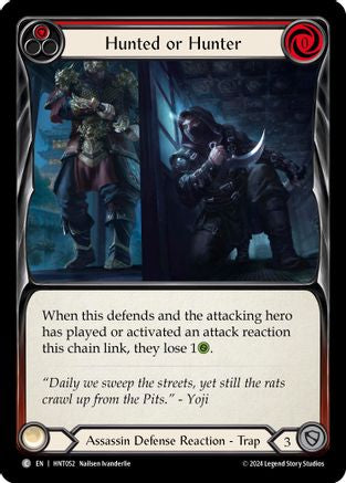 Hunted or Hunter (Red) (HNT052) [The Hunted] Rainbow Foil - Deck Out Gaming