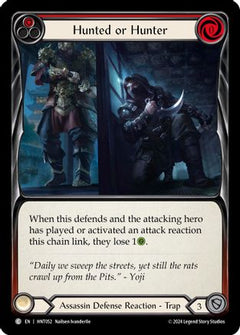 Hunted or Hunter (Red) (HNT052) [The Hunted] Rainbow Foil - Deck Out Gaming