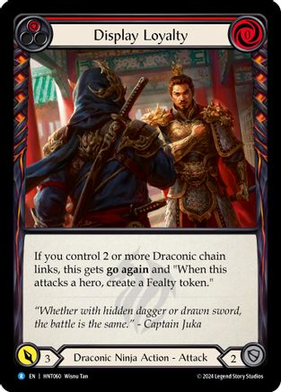 Display Loyalty (Red) (HNT060) [The Hunted] Rainbow Foil - Deck Out Gaming