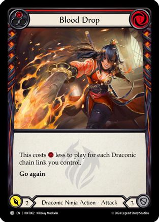 Blood Drop (Red) (HNT062) [The Hunted] - Deck Out Gaming