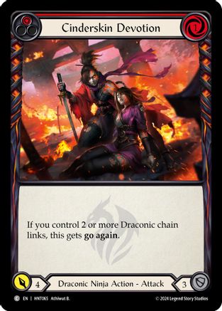 Cinderskin Devotion (Red) (HNT065) [The Hunted] - Deck Out Gaming