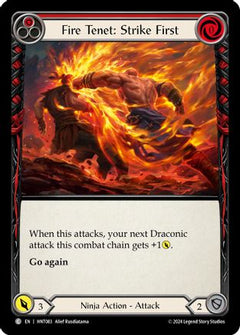 Fire Tenet: Strike First (Red) (HNT083) [The Hunted] - Deck Out Gaming