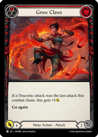 Grow Claws (Red) (HNT086) [The Hunted] - Deck Out Gaming
