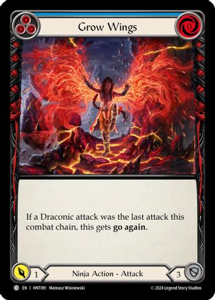 Grow Wings (Blue) (HNT091) [The Hunted] - Deck Out Gaming