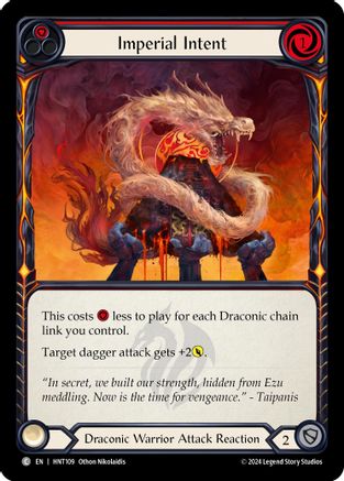 Imperial Intent (Red) (HNT109) [The Hunted] Rainbow Foil - Deck Out Gaming