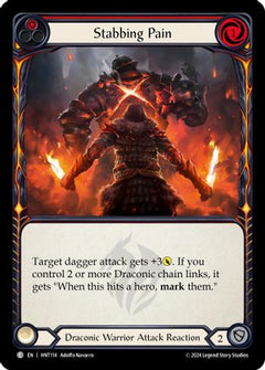 Stabbing Pain (Red) (HNT114) [The Hunted] Rainbow Foil - Deck Out Gaming