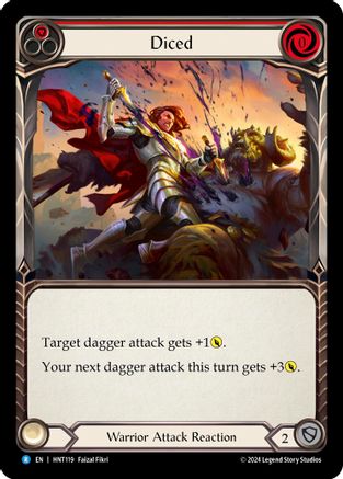 Diced (Red) (HNT119) [The Hunted] Rainbow Foil - Deck Out Gaming