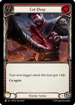 Cut Deep (Red) (HNT128) [The Hunted] Rainbow Foil - Deck Out Gaming