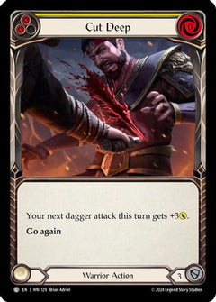 Cut Deep (Yellow) (HNT129) [The Hunted] Rainbow Foil - Deck Out Gaming