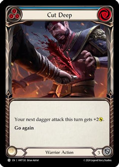 Cut Deep (Blue) (HNT130) [The Hunted] Rainbow Foil - Deck Out Gaming