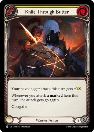 Knife through Butter (Yellow) (HNT135) [The Hunted] - Deck Out Gaming