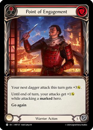 Point of Engagement (Red) (HNT137) [The Hunted] Rainbow Foil - Deck Out Gaming