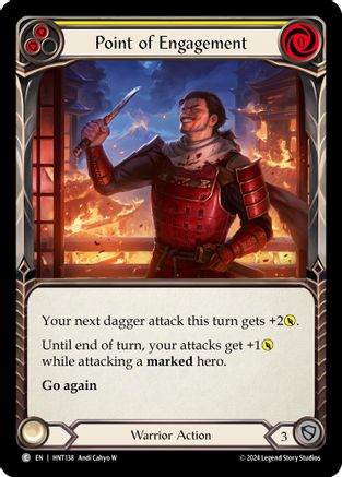 Point of Engagement (Yellow) (HNT138) [The Hunted] Rainbow Foil - Deck Out Gaming