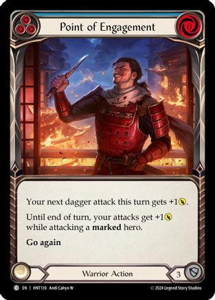Point of Engagement (Blue) (HNT139) [The Hunted] Rainbow Foil - Deck Out Gaming