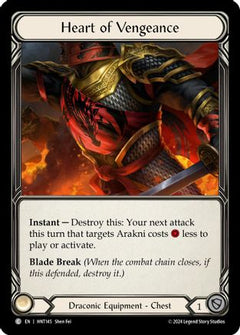 Heart of Vengeance (HNT145) [The Hunted] Cold Foil - Deck Out Gaming